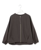 【ジェイプレスヨークストリート/J.PRESS YORK STREET】の【WOMEN】ジャージーライクツイル ドルマンブルゾン グレー系|ID: prp329100004421003 ipo3291000000031962413