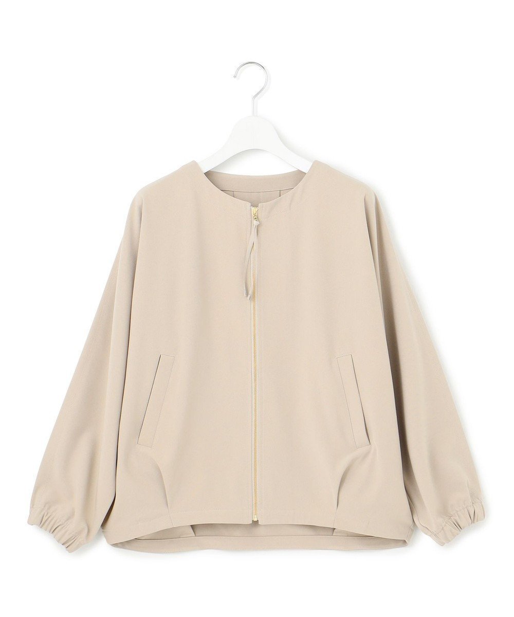【ジェイプレスヨークストリート/J.PRESS YORK STREET】の【WOMEN】ジャージーライクツイル ドルマンブルゾン インテリア・キッズ・メンズ・レディースファッション・服の通販 founy(ファニー) 　ファッション　Fashion　レディースファッション　WOMEN　アウター　Coat Outerwear　ジャケット　Jackets　ブルゾン　Blouson/Jackets　インナー　Inner　ジャケット　Jacket　ジャージ　Jersey　セットアップ　Set Up　ブルゾン　Blouson　夏　Summer　春　Spring　S/S・春夏　Ss・Spring/Summer　ベージュ系|ID: prp329100004421003 ipo3291000000031962414