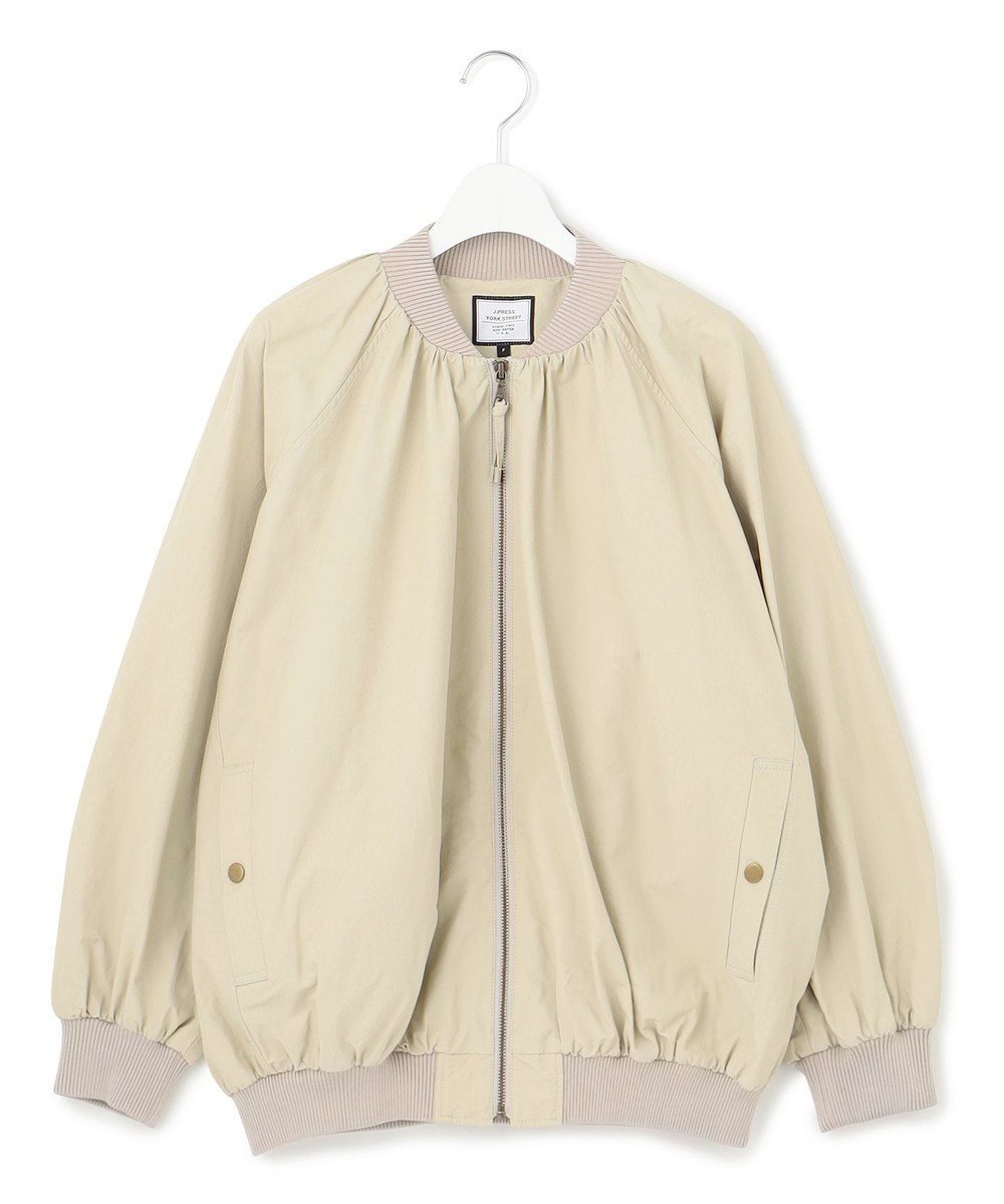 【ジェイプレスヨークストリート/J.PRESS YORK STREET】の【WOMEN】ギャザーMA-1 ジャケット インテリア・キッズ・メンズ・レディースファッション・服の通販 founy(ファニー) 　ファッション　Fashion　レディースファッション　WOMEN　アウター　Coat Outerwear　ジャケット　Jackets　ブルゾン　Blouson/Jackets　MA-1　MA-1　ギャザー　Gather　ジャケット　Jacket　タイプライター　Typewriter　バランス　Balance　フィット　Fit　ブルゾン　Blouson　ボトム　Bottom　夏　Summer　春　Spring　S/S・春夏　Ss・Spring/Summer　軽量　Lightweight　アイボリー系|ID: prp329100004421004 ipo3291000000031966191