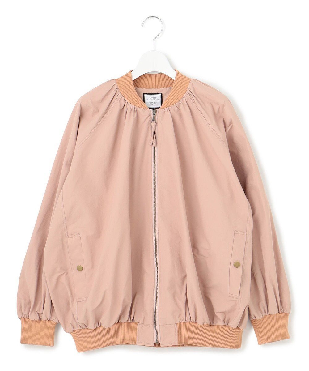【ジェイプレスヨークストリート/J.PRESS YORK STREET】の【WOMEN】ギャザーMA-1 ジャケット インテリア・キッズ・メンズ・レディースファッション・服の通販 founy(ファニー) 　ファッション　Fashion　レディースファッション　WOMEN　アウター　Coat Outerwear　ジャケット　Jackets　ブルゾン　Blouson/Jackets　MA-1　MA-1　ギャザー　Gather　ジャケット　Jacket　タイプライター　Typewriter　バランス　Balance　フィット　Fit　ブルゾン　Blouson　ボトム　Bottom　夏　Summer　春　Spring　S/S・春夏　Ss・Spring/Summer　軽量　Lightweight　ピンク系|ID: prp329100004421004 ipo3291000000031966192