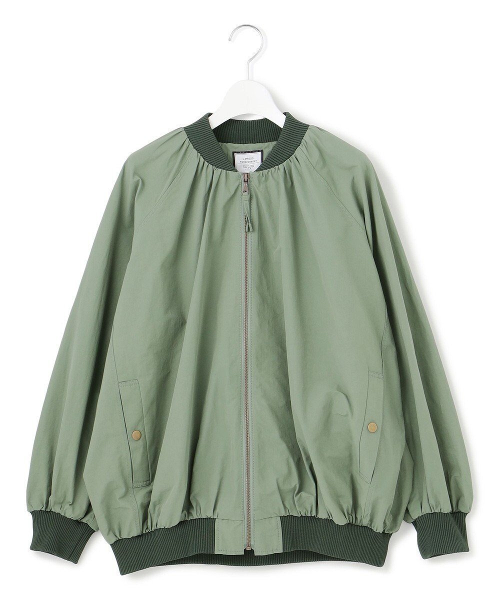 【ジェイプレスヨークストリート/J.PRESS YORK STREET】の【WOMEN】ギャザーMA-1 ジャケット インテリア・キッズ・メンズ・レディースファッション・服の通販 founy(ファニー) 　ファッション　Fashion　レディースファッション　WOMEN　アウター　Coat Outerwear　ジャケット　Jackets　ブルゾン　Blouson/Jackets　MA-1　MA-1　ギャザー　Gather　ジャケット　Jacket　タイプライター　Typewriter　バランス　Balance　フィット　Fit　ブルゾン　Blouson　ボトム　Bottom　夏　Summer　春　Spring　S/S・春夏　Ss・Spring/Summer　軽量　Lightweight　ライトグリーン系|ID: prp329100004421004 ipo3291000000031966193