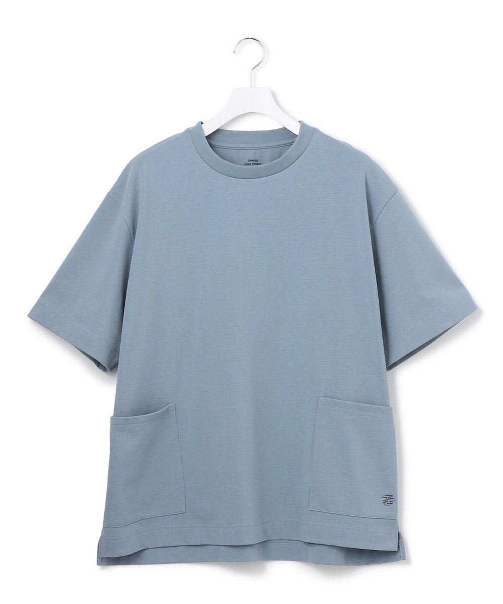 【ジェイプレスヨークストリート/J.PRESS YORK STREET】の【UNISEX】ワンポイントプリント Tシャツ インテリア・キッズ・メンズ・レディースファッション・服の通販 founy(ファニー) 　ファッション　Fashion　レディースファッション　Ladies' Fashion Online　トップス・カットソー　Tops/Tshirt　シャツ/ブラウス　Shirts/Blouses　ロング / Tシャツ　T-Shirts　カットソー　Cut and Sewn　ユニセックス　Unisex　カットソー　Cut And Sew　プリント　Print　ポケット　Pocket　ワンポイント　One Point　再入荷　Restock/Back In Stock/Re Arrival　夏　Summer　春　Spring　S/S・春夏　Ss・Spring/Summer　ダルブルー系|ID: prp329100004421006 ipo3291000000032654348