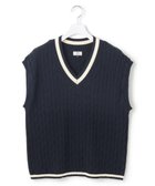 【ジェイプレスヨークストリート/J.PRESS YORK STREET】の【UNISEX】テープヤーンチルデン ニットベスト 人気、トレンドファッション・服の通販 founy(ファニー) ファッション Fashion レディースファッション WOMEN アウター Coat Outerwear トップス・カットソー Tops/Tshirt ニット Knit Tops ベスト/ジレ Gilets/Vests ユニセックス Unisex インナー Inner クール Cool スマート Smart ベスト Vest ボトム Bottom 夏 Summer 春 Spring S/S・春夏 Ss・Spring/Summer thumbnail ネイビー系|ID: prp329100004421013 ipo3291000000030870239