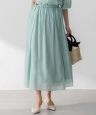 【23区/NIJYUSANKU】の【WEB 一部店舗限定/洗える】ライトシアーミクスチャー スカート スモーキーグリーン系|ID: prp329100004421173 ipo3291000000032676315