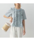 【組曲/KUMIKYOKU】の【WEB限定】ヴィンテージジョーゼットフリル ブラウス スモーキーミント系|ID: prp329100004421238 ipo3291000000034398212