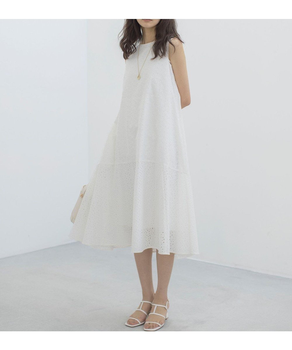 【組曲/KUMIKYOKU】の【WEB限定・新色追加】エンブロイダリーレースノースリーブ ワンピース 人気、トレンドファッション・服の通販 founy(ファニー) ファッション Fashion レディースファッション Fashion for Women ワンピース Dresses アイレット Eyelet Lace 春 Spring サマー Summer, Summer Style サロペット Overalls, Salopette ノースリーブ Sleeveless, No-Sleeve フォルム Silhouette, Form フラワー Flower, Floral フリル Frill, Ruffle モチーフ Motif, Design Theme レース Lace, Lace Fabric S/S・春夏 SS, Spring/Summer, Warm Season 夏 Summer エレガント 上品 Elegant other-1|ID: prp329100004421241 ipo3291000000033642247