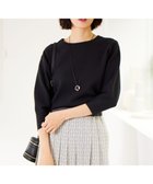 【自由区/JIYU-KU】の【WEB限定カラーあり・洗える】ドライコットンハイゲージプルオーバー ニット ブラック|ID: prp329100004421762 ipo3291000000031970423
