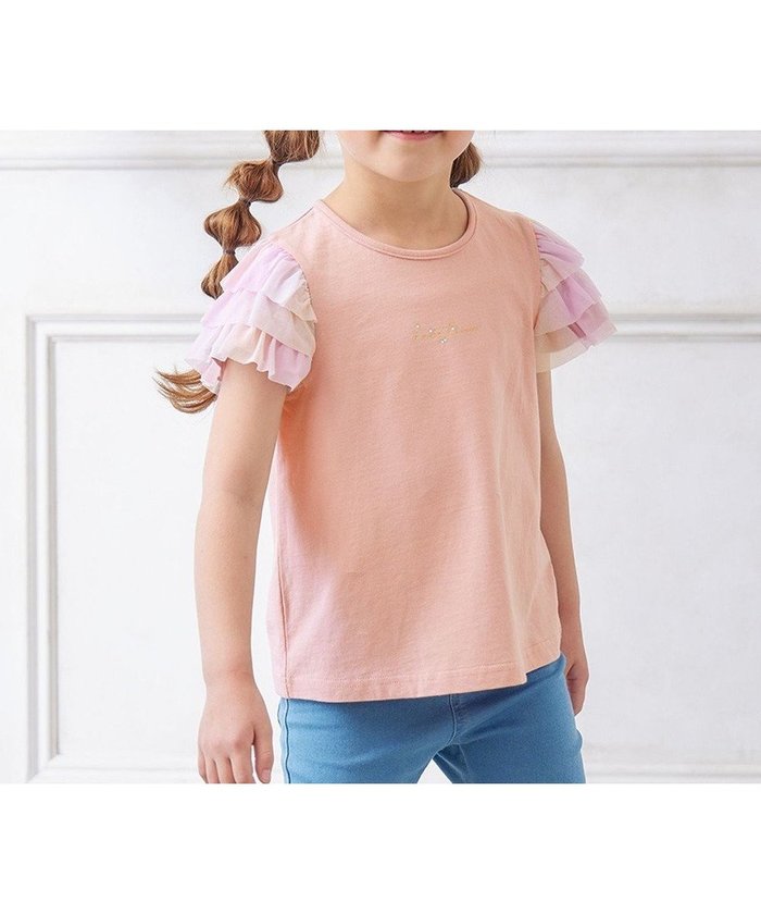 【エニファム/any FAM / KIDS】の接触冷感 レインボーチュール Tシャツ インテリア・キッズ・メンズ・レディースファッション・服の通販 founy(ファニー) https://founy.com/ ファッション Fashion キッズファッション KIDS トップス・カットソー Tops/Tees/Kids 春 Spring カットソー Cut And Sew ショート Short シンプル Simple ストーン Stone チュール Tulle フリル Frills ポケット Pocket 半袖 Short Sleeve S/S・春夏 Ss・Spring/Summer 夏 Summer |ID: prp329100004422076 ipo3291000000031961615