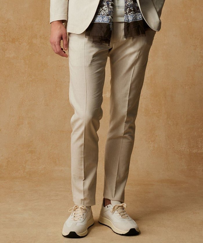 【ジョセフ アブード/JOSEPH ABBOUD / MEN】の【ウエストも伸びる/清涼/ストレッチ】ストレッチリネンシャンブレーパンツ インテリア・キッズ・メンズ・レディースファッション・服の通販 founy(ファニー) https://founy.com/ ファッション Fashion メンズファッション MEN ボトムス Bottoms/Men シャンブレー Chambray ストレッチ Stretch リネン Linen 夏 Summer 春 Spring S/S・春夏 Ss・Spring/Summer |ID: prp329100004422093 ipo3291000000031950672