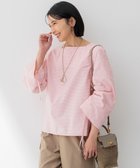 【23区/NIJYUSANKU】の【Oggi4月号掲載/洗える】CANCLINI デザインスリーブ ブラウス [WEB限定]ピンクストライプ|ID: prp329100004422241 ipo3291000000032038701
