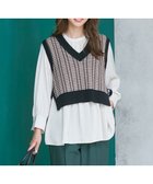 【エニィ スィス/any SiS】の【2SET】ニットベスト×チュニック ブラウス 人気、トレンドファッション・服の通販 founy(ファニー) ファッション Fashion レディースファッション WOMEN アウター Coat Outerwear トップス・カットソー Tops/Tshirt ニット Knit Tops シャツ/ブラウス Shirts/Blouses ベスト/ジレ Gilets/Vests アクリル Acrylic エアリー Airy 洗える Washable チェック Check チュニック Tunic ベスト Vest ポケット Pocket A/W・秋冬 Aw・Autumn/Winter・Fw・Fall-Winter おすすめ Recommend thumbnail ブラック系|ID: prp329100004422272 ipo3291000000030880712