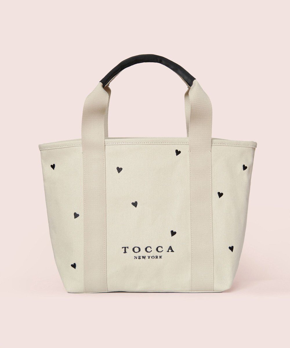 【トッカ/TOCCA】の【大人百花コラボカラー有・WEB&一部店舗限定】LUCKY SHOWER CANVASTOTE キャンバス トートバッグ インテリア・キッズ・メンズ・レディースファッション・服の通販 founy(ファニー) 　ファッション　Fashion　レディースファッション　WOMEN　バッグ　Bag　アウトドア　Outdoor　キャンバス　Canvas　財布　Wallet　雑誌　Magazine　テクスチャー　Texture　フェミニン　Feminine　フロント　Front　ポケット　Pocket　モチーフ　Motif　リボン　Ribbon　リュクス　Luxe　ワンポイント　One Point　旅行　Travel　ビジネス 仕事 通勤　Business　[新色]ベージュ系1|ID: prp329100004422625 ipo3291000000032057762