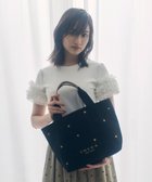 【トッカ/TOCCA】の【大人百花コラボカラー有・WEB&一部店舗限定】LUCKY SHOWER CANVASTOTE キャンバス トートバッグ ブラック×ハート柄|ID: prp329100004422625 ipo3291000000032344800