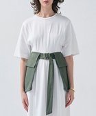 【ベイジ,/BEIGE,】の【洗える】BERNARD / リネンワイドポケット付きラップベルト Olive|ID: prp329100004422676 ipo3291000000031846624