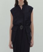 【ベイジ,/BEIGE,】の【洗える】BERNARD / リネンワイドポケット付きラップベルト Navy|ID: prp329100004422676 ipo3291000000031846625