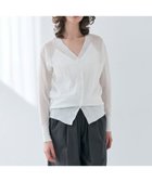 【ベイジ,/BEIGE,】の【洗える】LUPINUS / 前後2WAYシアーニットカーディガン Ecru|ID: prp329100004422719 ipo3291000000031529252