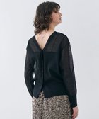 【ベイジ,/BEIGE,】の【洗える】LUPINUS / 前後2WAYシアーニットカーディガン Black|ID: prp329100004422719 ipo3291000000031529261