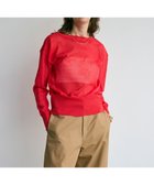 【ベイジ,/BEIGE,】の【洗える】LUPINUS / 前後2WAYシアーニットカーディガン Poppy Red|ID: prp329100004422719 ipo3291000000031723733
