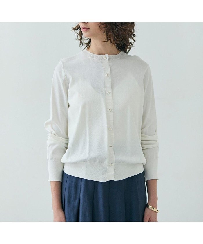 【ベイジ,/BEIGE,】の【洗える】NADIA / バックオーガンジークルーネックカーディガン インテリア・キッズ・メンズ・レディースファッション・服の通販 founy(ファニー) https://founy.com/ ファッション Fashion レディースファッション WOMEN トップス・カットソー Tops/Tshirt ニット Knit Tops カーディガン Cardigans オーガンジー Organdy カーディガン Cardigan ギャザー Gather コンパクト Compact シアー Sheer シンプル Simple ストレッチ Stretch セーター Sweater フェミニン Feminine マニッシュ Mannish ロング Long ワイド Wide エレガント 上品 Elegant ビジネス 仕事 通勤 Business 夏 Summer 定番 Standard 春 Spring S/S・春夏 Ss・Spring/Summer 洗える Washable 長袖 Long Sleeve |ID: prp329100004422725 ipo3291000000031766484