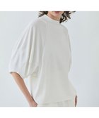 【ベイジ,/BEIGE,】の【洗える】NADIA / ボリュームスリーブ半袖ボトルネックニット Ecru|ID: prp329100004422727 ipo3291000000031931625
