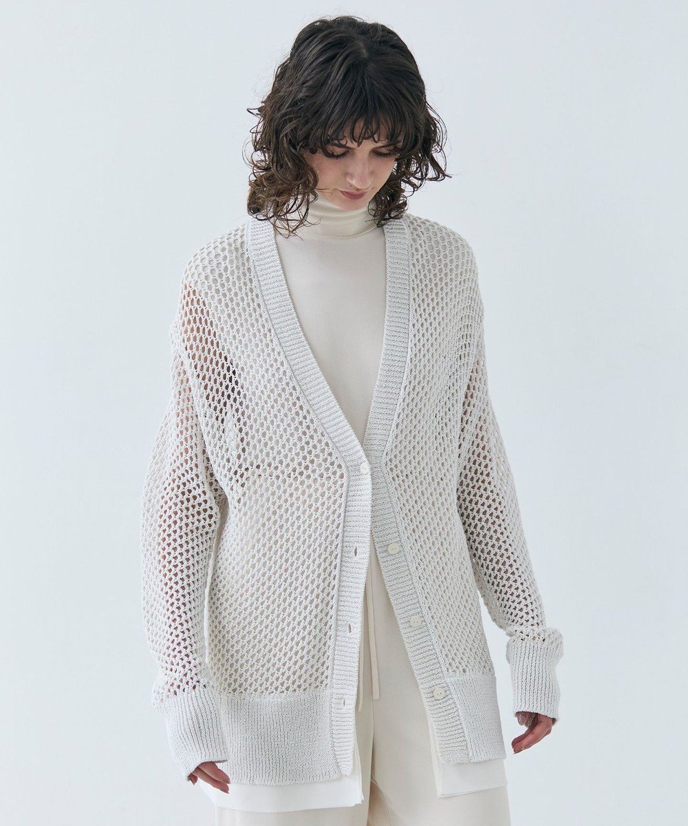 【ベイジ,/BEIGE,】の【洗える】ALOE / コットンメッシュVネックミドル丈カーディガン 人気、トレンドファッション・服の通販 founy(ファニー) 　ファッション　Fashion　レディースファッション　WOMEN　トップス・カットソー　Tops/Tshirt　カーディガン　Cardigans　Vネック　V-Neck　インナー　Inner　カットソー　Cut And Sew　カーディガン　Cardigan　シフォン　Chiffon　タンク　Tank　フィット　Fit　ボトム　Bottom　ミドル　Middle　メッシュ　Mesh　リラックス　Relax　ロング　Long　エレガント 上品　Elegant　夏　Summer　春　Spring　S/S・春夏　Ss・Spring/Summer　洗える　Washable　 other-1|ID: prp329100004422731 ipo3291000000031779332