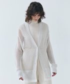 【ベイジ,/BEIGE,】の【洗える】ALOE / コットンメッシュVネックミドル丈カーディガン Ecru|ID: prp329100004422731 ipo3291000000032062899