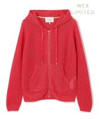 【ベイジ,/BEIGE,】の【洗える】OPTICAL / ペーパーヤーンフーディージップニット Poppy Red|ID: prp329100004422739 ipo3291000000031714797