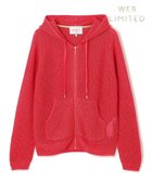 【ベイジ,/BEIGE,】の【洗える】OPTICAL / ペーパーヤーンフーディージップニット Poppy Red|ID: prp329100004422739 ipo3291000000032387904