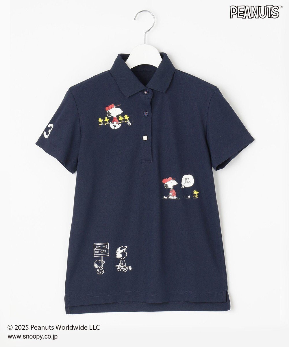 【23区 ゴルフ/NIJYUSANKU GOLF】の【WOMEN】『PEANUTS』コラボプリントポロ インテリア・キッズ・メンズ・レディースファッション・服の通販 founy(ファニー) 　ファッション　Fashion　レディースファッション　WOMEN　トップス・カットソー　Tops/Tshirt　シャツ/ブラウス　Shirts/Blouses　ポロシャツ　Polo Shirts　ゴルフ　Golf　おすすめ　Recommend　フロント　Front　プリント　Print　ポロシャツ　Polo Shirt　再入荷　Restock/Back In Stock/Re Arrival　夏　Summer　春　Spring　S/S・春夏　Ss・Spring/Summer　ネイビー系|ID: prp329100004422753 ipo3291000000031612882