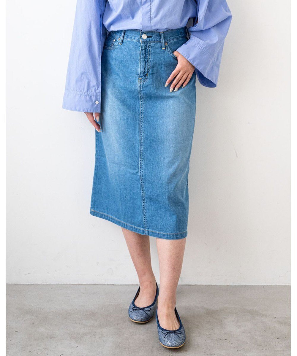 【サキュウ/caqu】のFS 3/4丈 デニムスカートⅡ インテリア・キッズ・メンズ・レディースファッション・服の通販 founy(ファニー) ファッション Fashion レディースファッション Fashion for Women スカート Skirts デニムスカート・カジュアルスカート Denim Skirts インディゴ Indigo Denim コーティング Coating, Coated Finish ジーンズ Jeans, Denim Pants センター Center, Center Line デニム Denim, Jeans Material 人気 Popular, Best Seller ベーシック Basic, Essential ワンポイント One Point, Statement Accent A/W・秋冬 Autumn/Winter S/S・春夏 SS, Spring/Summer, Warm Season 夏 Summer エレガント 上品 Elegant 3years|ID: prp329100004422756 ipo3291000000033552510