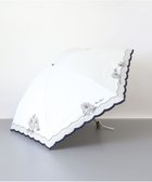 【アウロラ/AURORA】のNINA RICCI (ニナリッチ) マーガレット刺繍晴雨兼用パラソル(折り畳み・ミニ傘) ホワイト|ID: prp329100004422764 ipo3291000000031847623