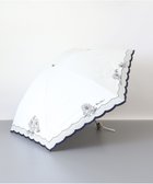 【アウロラ/AURORA】のNINA RICCI (ニナリッチ) マーガレット刺繍晴雨兼用パラソル(折り畳み・ミニ傘) ホワイト|ID: prp329100004422764 ipo3291000000032548714