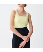 【アンクレイヴ/uncrave】の【接触冷感・UVカット・手洗い可】リネンニット スクエアタンクトップ イエロー|ID: prp329100004422794 ipo3291000000031837672