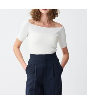 【アンクレイヴ/uncrave】の【接触冷感・UVカット・手洗い可】リネンニット オフショルトップス 人気、トレンドファッション・服の通販 founy(ファニー) ファッション Fashion レディースファッション Fashion for Women トップス・カットソー Cut & Sew Tops ニット Knit Tops & Sweaters 春 Spring シェイプ Shape, Slim Fit スクエア Square, Square Shape ストレッチ Stretch, Stretchy Fabric セーター Sweater, Knitwear タンク Tank Top, Sleeveless Top フィット Fit, Slim Fit リネン Linen, Linen Fabric S/S・春夏 SS, Spring/Summer, Warm Season 夏 Summer |ID:prp329100004422797