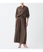 【アンクレイヴ/uncrave】の【手洗い可】フィブリルシャンブレー ワイドパンツ ブラウン|ID: prp329100004422809 ipo3291000000031824785