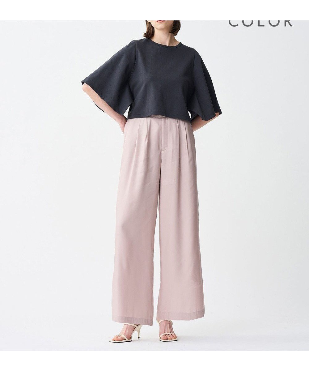 【アンクレイヴ/uncrave】の【新色追加!・手洗い可】フィブリルシャンブレー ワイドパンツ インテリア・キッズ・メンズ・レディースファッション・服の通販 founy(ファニー) 　ファッション　Fashion　レディースファッション　Fashion for Women　パンツ　Pants & Trousers　春　Spring　キュプラ　Cupro, Eco Fabric　セットアップ　Set-Up, Coordinated Outfit　とろみ　Fluid, Flowy Fabric　フィット　Fit, Slim Fit　フレア　Flare, Flared　ミドル　Middle Length, Mid Height　ワイド　Wide, Wide Fit　S/S・春夏　SS, Spring/Summer, Warm Season　夏　Summer　エレガント 上品　Elegant　【WEB限定】ピンク|ID: prp329100004422809 ipo3291000000032568607