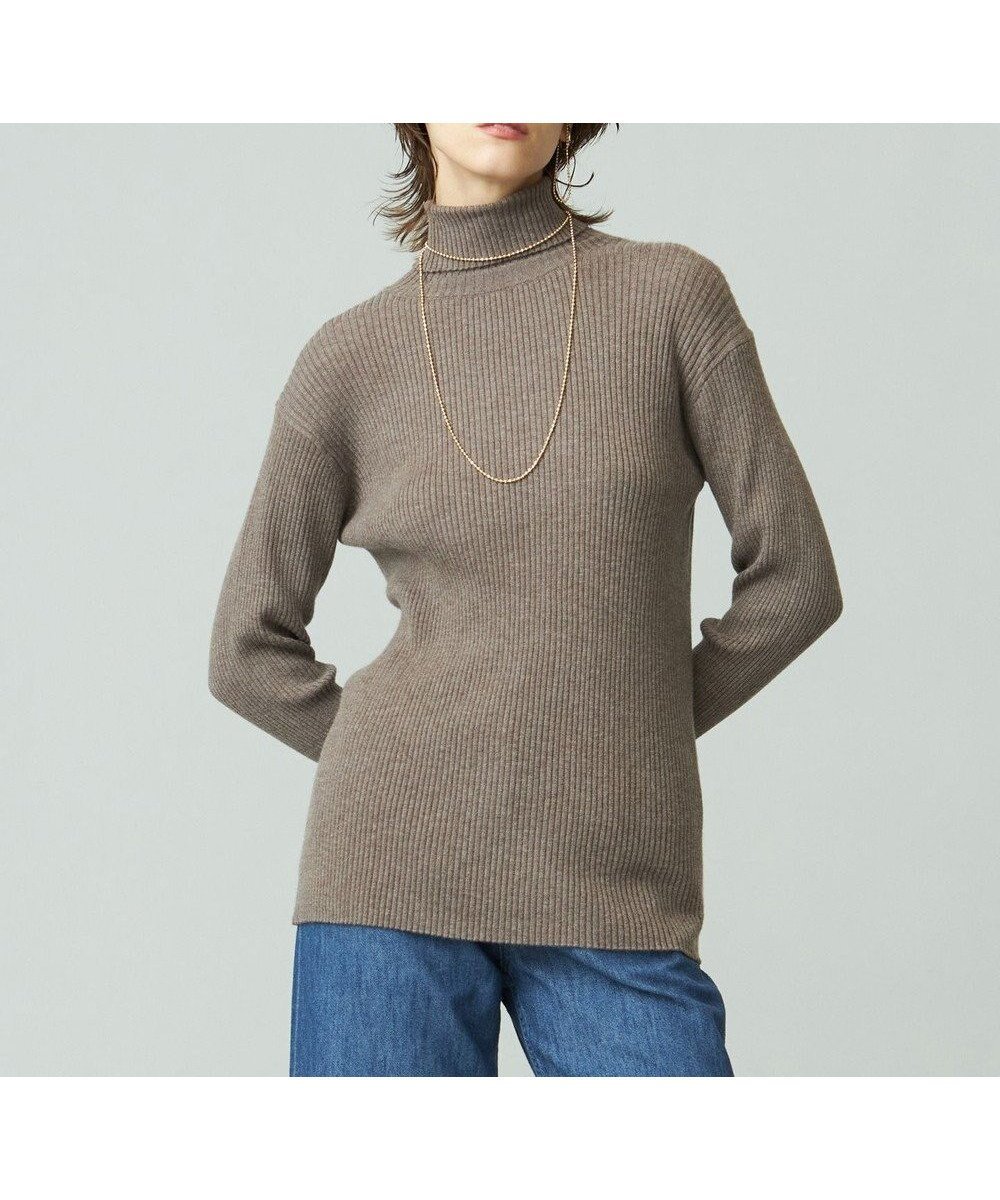 【ジェイプレスヨークストリート/J.PRESS YORK STREET】の【WOMEN】ANTI PILLING WOOL リブタートルニット インテリア・キッズ・メンズ・レディースファッション・服の通販 founy(ファニー) 　ファッション　Fashion　レディースファッション　WOMEN　トップス・カットソー　Tops/Tshirt　ニット　Knit Tops　インナー　Inner　ジャケット　Jacket　スウェット　Sweat　ストレッチ　Stretch　スリット　Slit　セーター　Sweater　タートル　Turtle　フィット　Fit　A/W・秋冬　Aw・Autumn/Winter・Fw・Fall-Winter　ブラウン系|ID: prp329100004423117 ipo3291000000030886114