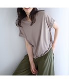 【エニー/ANY】の【洗濯機可】カシュクールTシャツ ベージュ|ID: prp329100004423331 ipo3291000000034377758