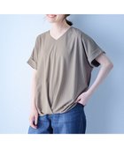 【エニー/ANY】の【洗濯機可】カシュクールTシャツ ベージュストライプ|ID: prp329100004423331 ipo3291000000034377760