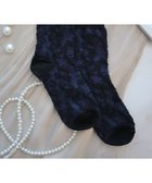 【ティアクラッセ/Tiaclasse】のジャガードフリルソックス ネイビー|ID: prp329100004423455 ipo3291000000035599742