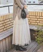 【アメリカンホリック/AMERICAN HOLIC】のティアードチュールスカート Light Gray|ID: prp329100004423529 ipo3291000000031916970