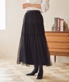 【アメリカンホリック/AMERICAN HOLIC】のティアードチュールスカート Black|ID: prp329100004423529 ipo3291000000031916971