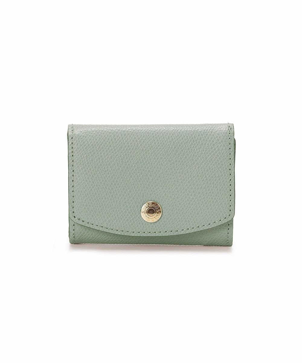 【トプカピ/TOPKAPI】の【TOPKAPI】角シボ型押し・ラウンドフラップ 三つ折り 財布 COLORATO コロラート インテリア・キッズ・メンズ・レディースファッション・服の通販 founy(ファニー) 　ファッション　Fashion　レディースファッション　WOMEN　財布　Wallets　クラッチ　Clutch　コイン　Coin　シンプル　Simple　財布　Wallet　トレンド　Trend　フラップ　Flap　ボックス　Box　ポケット　Pocket　メタル　Metal　ラウンド　Round　おすすめ　Recommend　ギフト プレゼント　Gift Present　グリーングレー|ID: prp329100004423542 ipo3291000000031806945