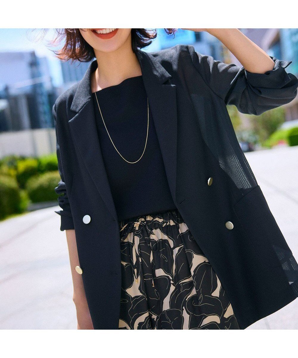 【エニィ スィス/any SiS】の【吸水速乾・洗える】シアーメッシュ ジャケット 人気、トレンドファッション・服の通販 founy(ファニー) 　ファッション　Fashion　レディースファッション　WOMEN　アウター　Coat Outerwear　ジャケット　Jackets　テーラードジャケット　Tailored Jackets　春　Spring　洗える　Washable　吸水　Water Absorption　軽量　Lightweight　ジャケット　Jacket　スリット　Slit　ダウン　Down　デニム　Denim　トレンド　Trend　フェミニン　Feminine　ポケット　Pocket　メッシュ　Mesh　S/S・春夏　Ss・Spring/Summer　おすすめ　Recommend　夏　Summer　NEW・新作・新着・新入荷　New Arrivals　ビジネス 仕事 通勤　Business　 other-1|ID: prp329100004423553 ipo3291000000032010623