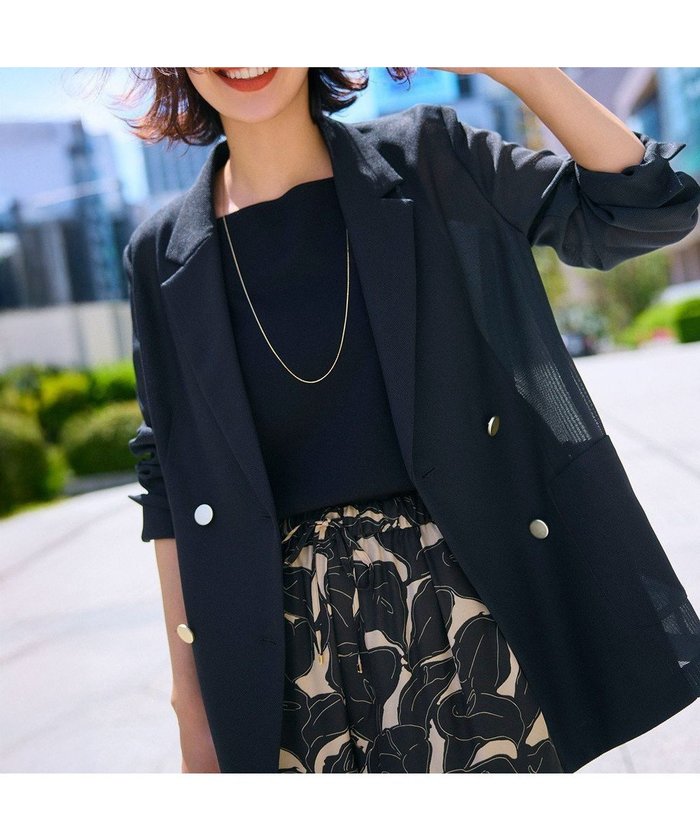 【エニィ スィス/any SiS】の【吸水速乾・洗える】シアーメッシュ ジャケット インテリア・キッズ・メンズ・レディースファッション・服の通販 founy(ファニー) https://founy.com/ ファッション Fashion レディースファッション Fashion for Women アウター Coat / Outerwear Collection レディースジャケット・軽アウター Jackets テーラードジャケット / 通勤・きれいめスタイル Tailored Jackets & Blazers 春 Spring 洗える Machine Washable 吸水 Absorbent, Quick-Dry 軽量 Lightweight, Ultra Light ジャケット Jacket, Outerwear スリット Slit, Slit Detail 雑誌 Magazine, Fashion Magazine ダウン Down, Puffer デニム Denim, Jeans Material トレンド Trend, Trending Now フェミニン Feminine, Girly ポケット Pocket, Pocket Detail メッシュ Mesh, Net Fabric S/S・春夏 SS, Spring/Summer, Warm Season おすすめ Recommended / Our Picks 夏 Summer 新作・新入荷 New Arrivals / New In ビジネス 仕事 通勤 Business / Work / Commuting |ID: prp329100004423553 ipo3291000000033451964