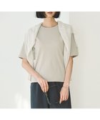 【アンフィーロ 自由区/UNFILO】の【抗菌防臭/UVケア】テレコ ハーフスリーブTシャツ グレージュ|ID: prp329100004423555 ipo3291000000031967205