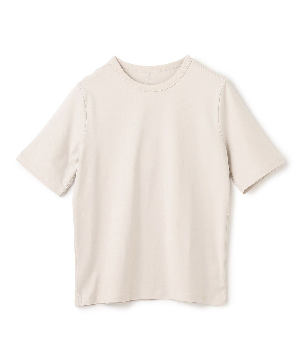 【アンフィーロ 自由区/UNFILO】の【ストレッチ/UVケア】BEAUTYFORM-Tコットン ベーシックTシャツ インテリア・キッズ・メンズ・レディースファッション・服の通販 founy(ファニー) 　ファッション　Fashion　レディースファッション　Fashion for Women　トップス・カットソー　Cut & Sew Tops　シャツ・ブラウス・オフィスカジュアル　Elegant Blouses & Button-Ups　ロングTシャツ・Tシャツ　Longline T-Shirts & Tees　カットソー・ベーシックTシャツ　Cut-and-Sewn Tops / Stretch Tees & Basics　春　Spring　カットソー　Cut and Sewn Top　吸水　Absorbent, Quick-Dry　シンプル　Simple, Minimal　ストレッチ　Stretch, Stretchy Fabric　フィット　Fit, Slim Fit　ベーシック　Basic, Essential　S/S・春夏　SS, Spring/Summer, Warm Season　夏　Summer　エレガント 上品　Elegant　グレージュ|ID: prp329100004423556 ipo3291000000032297239