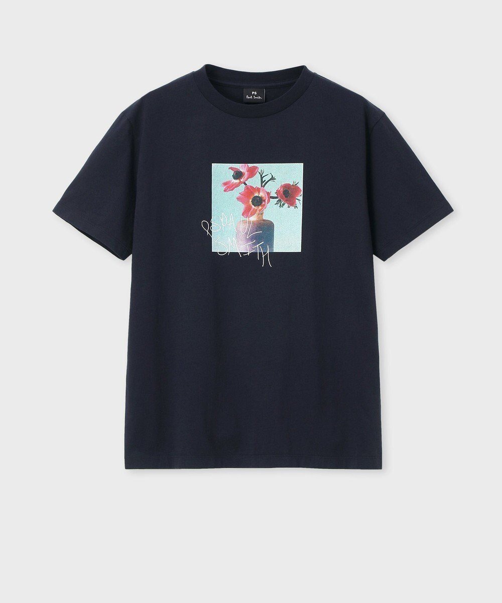 【ポール スミス/Paul Smith】のアート フラワー 半袖Tシャツ インテリア・キッズ・メンズ・レディースファッション・服の通販 founy(ファニー) 　ファッション　Fashion　レディースファッション　WOMEN　トップス・カットソー　Tops/Tshirt　シャツ/ブラウス　Shirts/Blouses　ロング / Tシャツ　T-Shirts　カットソー　Cut and Sewn　おすすめ　Recommend　インナー　Inner　カットソー　Cut And Sew　ジャケット　Jacket　フラワー　Flower　プリント　Print　ベーシック　Basic　エレガント 上品　Elegant　半袖　Short Sleeve　夏　Summer　S/S・春夏　Ss・Spring/Summer　A/W・秋冬　Aw・Autumn/Winter・Fw・Fall-Winter　長袖　Long Sleeve　ネイビー|ID: prp329100004423563 ipo3291000000031848084