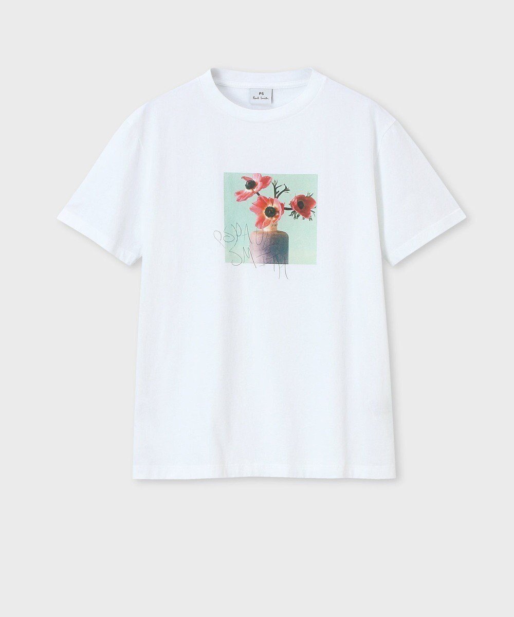 【ポール スミス/Paul Smith】のアート フラワー 半袖Tシャツ インテリア・キッズ・メンズ・レディースファッション・服の通販 founy(ファニー) 　ファッション　Fashion　レディースファッション　WOMEN　トップス・カットソー　Tops/Tshirt　シャツ/ブラウス　Shirts/Blouses　ロング / Tシャツ　T-Shirts　カットソー　Cut and Sewn　おすすめ　Recommend　インナー　Inner　カットソー　Cut And Sew　ジャケット　Jacket　フラワー　Flower　プリント　Print　ベーシック　Basic　エレガント 上品　Elegant　半袖　Short Sleeve　夏　Summer　S/S・春夏　Ss・Spring/Summer　A/W・秋冬　Aw・Autumn/Winter・Fw・Fall-Winter　長袖　Long Sleeve　ホワイト|ID: prp329100004423563 ipo3291000000031848086