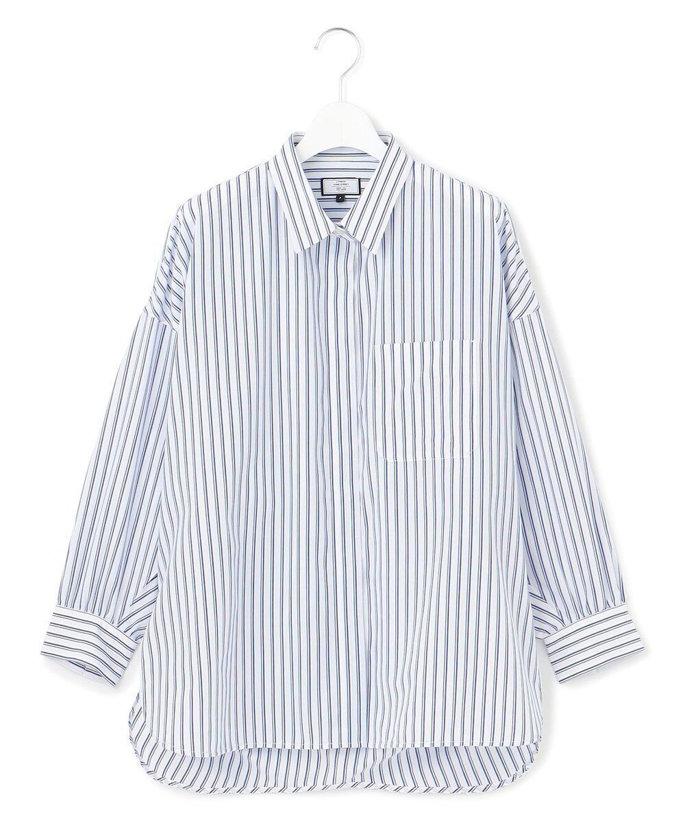 【ジェイプレスヨークストリート/J.PRESS YORK STREET】の【WOMEN】コットンタイプライター ドレープシャツ インテリア・キッズ・メンズ・レディースファッション・服の通販 founy(ファニー) 　ファッション　Fashion　レディースファッション　WOMEN　トップス・カットソー　Tops/Tshirt　シャツ/ブラウス　Shirts/Blouses　おすすめ　Recommend　ジャケット　Jacket　スタンダード　Standard　タイプライター　Typewriter　ドレープ　Drape　夏　Summer　春　Spring　S/S・春夏　Ss・Spring/Summer　羽織　Haori　ブルー系2|ID: prp329100004423580 ipo3291000000031931839